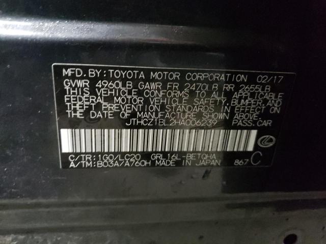 2017 LEXUS GS 350 BAS JTHCZ1BL2HA006239
