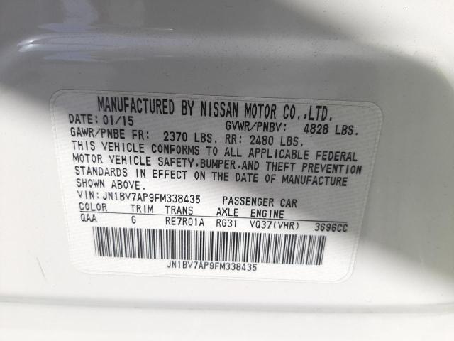 2015 INFINITI Q50 BASE JN1BV7AP9FM338435
