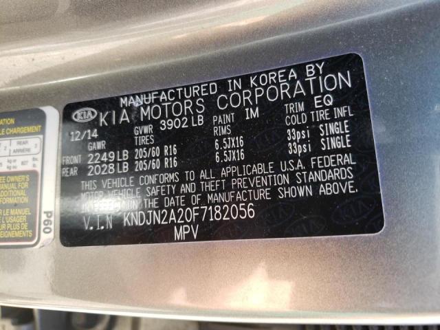 2015 KIA SOUL KNDJN2A20F7182056