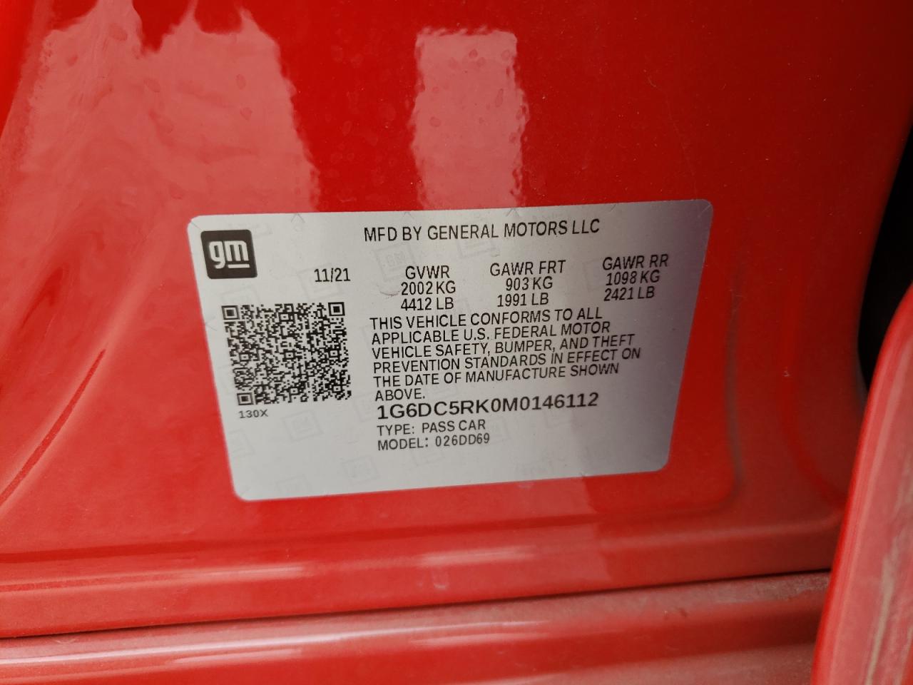 1G6DC5RK0M0146112 CADILLAC CT4 SPORT 2021