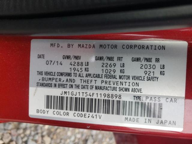 2015 MAZDA 6 TOURING JM1GJ1T54F1198898