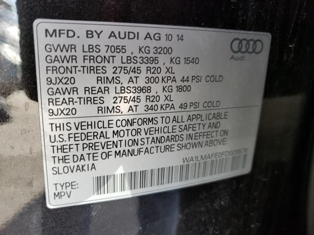 2015 AUDI Q7 TDI PRE WA1LMAFE0FD009576