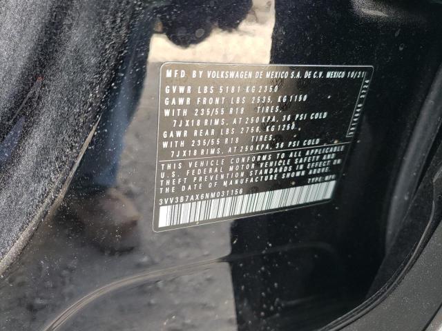 2022 VOLKSWAGEN TIGUAN 3VV3B7AX6NM031156