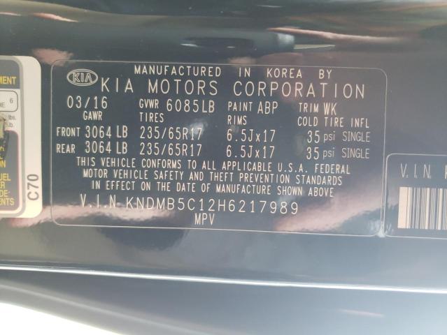 2017 KIA SEDONA LX KNDMB5C12H6217989