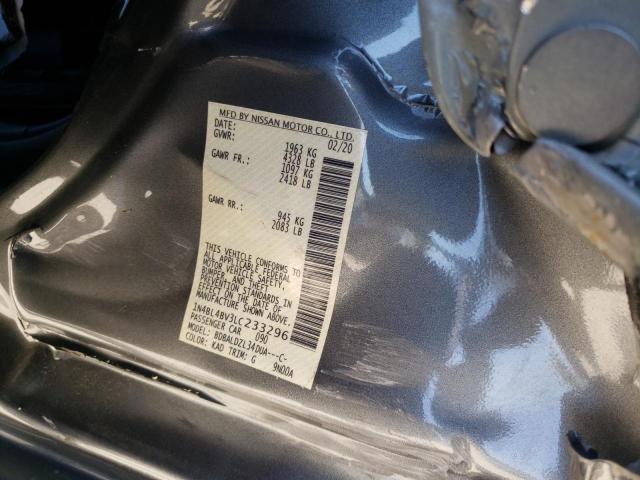 1N4BL4BV3LC233296 Nissan Altima S 2020. Фото: 9