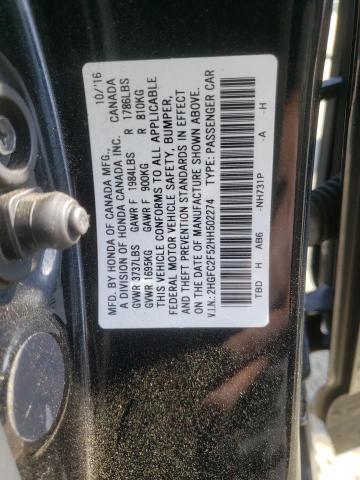 2017 HONDA CIVIC LX 2HGFC2F52HH502274