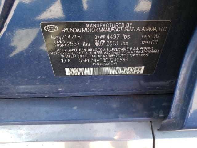 2015 HYUNDAI SONATA SPO 5NPE34AF8FH240884
