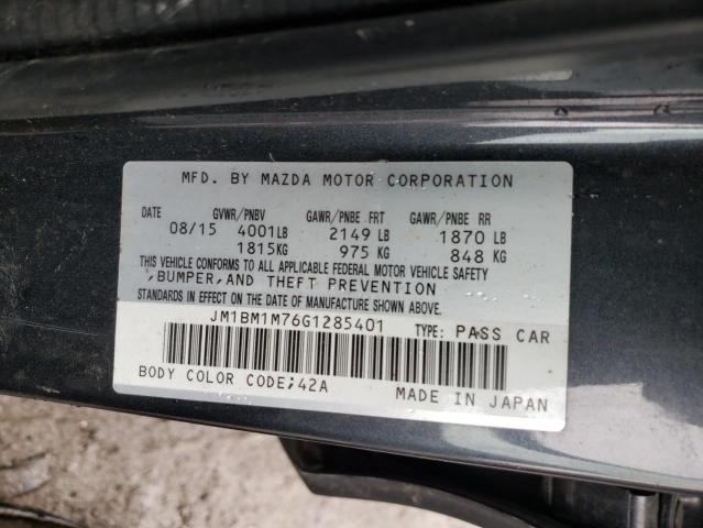2016 MAZDA 3 TOURING JM1BM1M76G1285401
