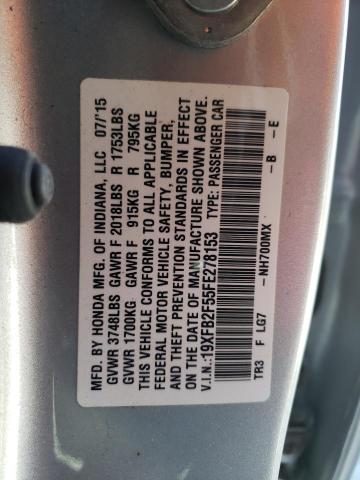 2015 HONDA CIVIC LX 19XFB2F55FE278153