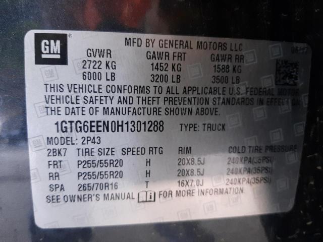 2017 GMC CANYON DEN 1GTG6EEN0H1301288