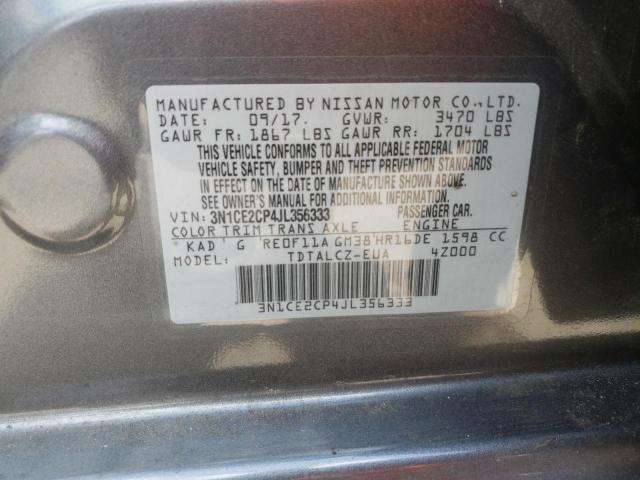 2018 NISSAN VERSA NOTE 3N1CE2CP4JL356333