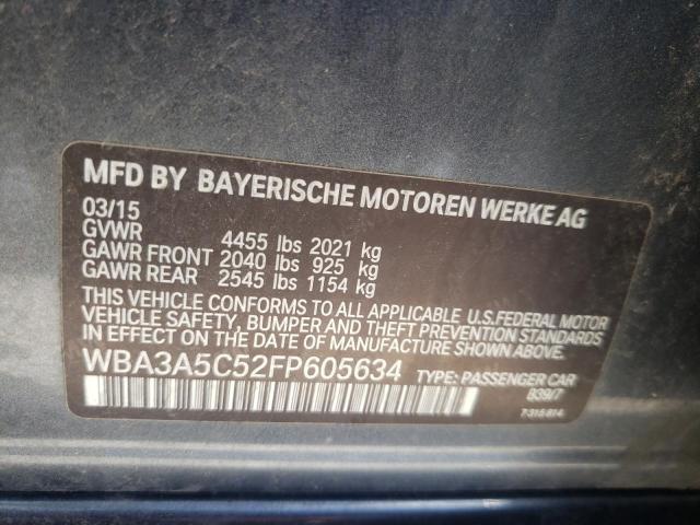 2015 BMW 328 I WBA3A5C52FP605634