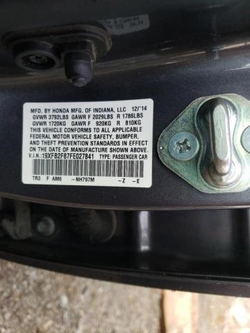 2015 HONDA CIVIC EX 19XFB2F87FE027841