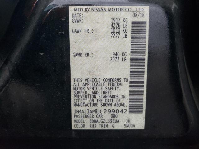 2018 NISSAN ALTIMA 2.5 1N4AL3AP8JC299042