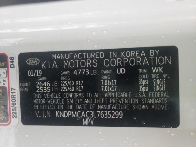 2020 KIA SPORTAGE L KNDPMCAC3L7635299