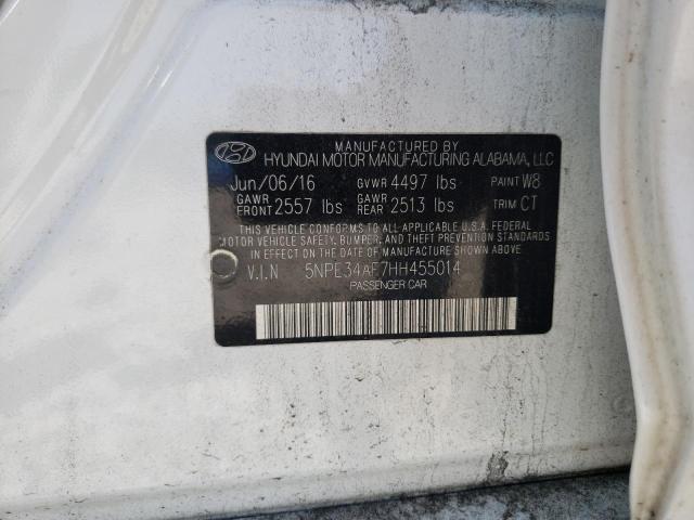 2017 HYUNDAI SONATA SPO 5NPE34AF7HH455014