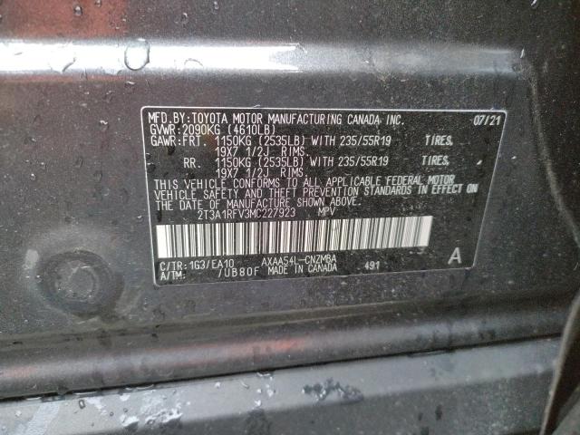2021 TOYOTA RAV4 XLE P 2T3A1RFV3MC227923