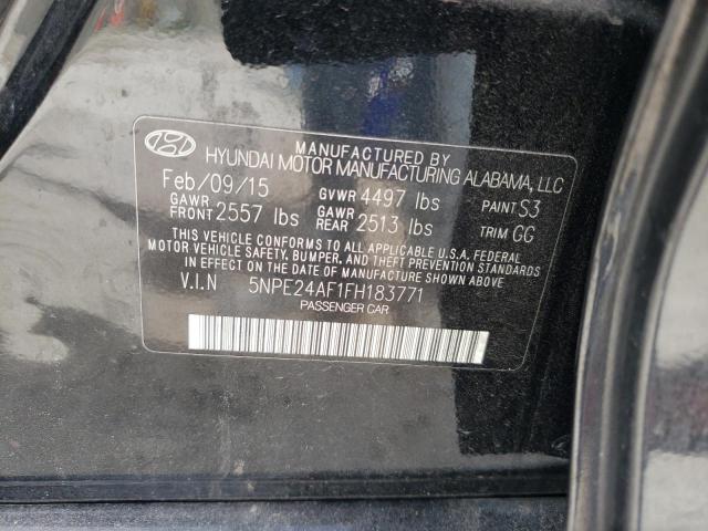 2015 HYUNDAI SONATA SE 5NPE24AF1FH183771