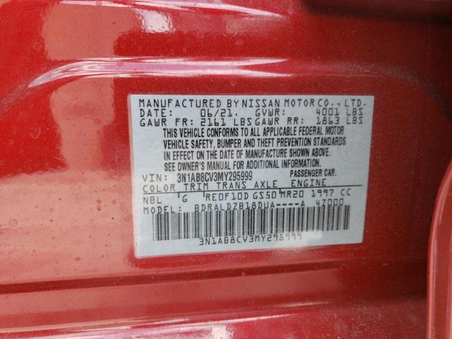 2021 NISSAN SENTRA SV 3N1AB8CV3MY295999