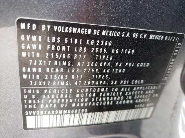 2021 VOLKSWAGEN TIGUAN SE 3VV3B7AX9MM060293