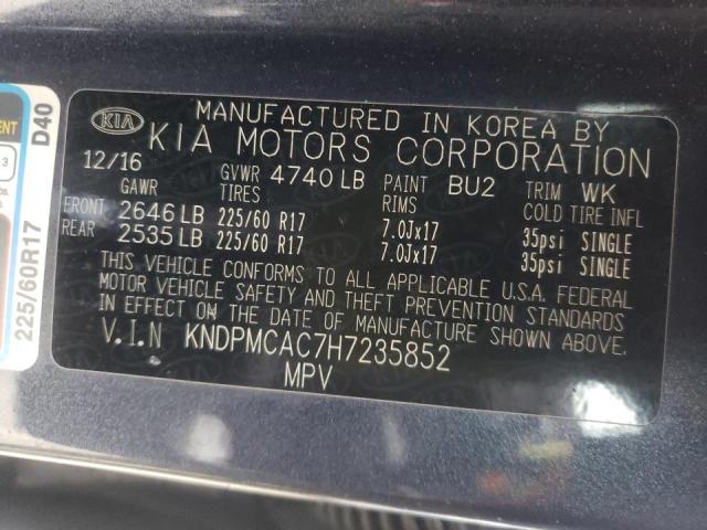 2017 KIA SPORTAGE L KNDPMCAC7H7235852