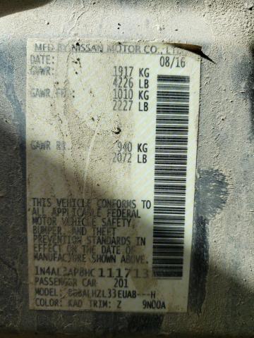 2017 NISSAN ALTIMA 2.5 1N4AL3AP8HC111713