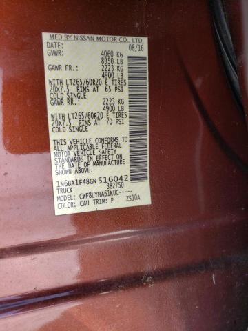 2016 NISSAN TITAN XD S 1N6BA1F48GN516042