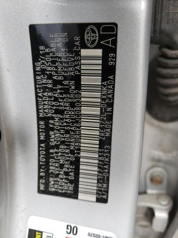 2018 TOYOTA COROLLA L 2T1BURHE6JC080302