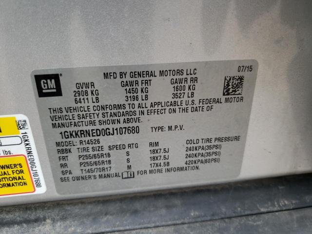 2016 GMC ACADIA SLE 1GKKRNED0GJ107680