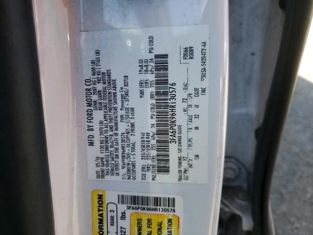 2017 FORD FUSION TIT 3FA6P0K96HR130576