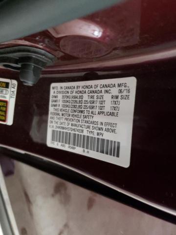 2016 HONDA CR-V EX 2HKRM4H57GH674338