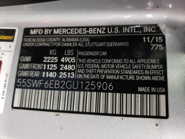 2016 MERCEDES-BENZ C 450 4MAT 55SWF6EB2GU125906