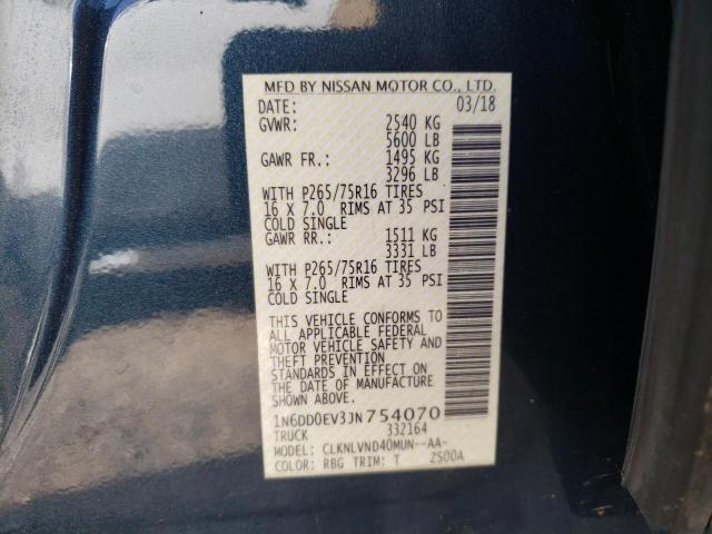 2018 NISSAN FRONTIER S 1N6DD0EV3JN754070