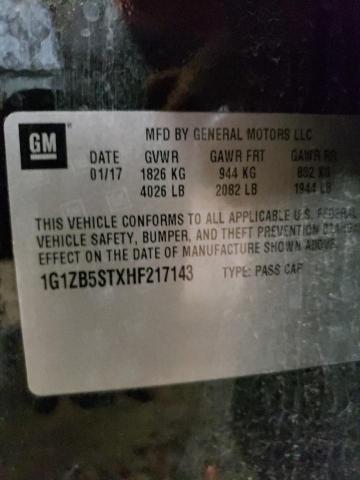 2017 CHEVROLET MALIBU LS 1G1ZB5STXHF217143