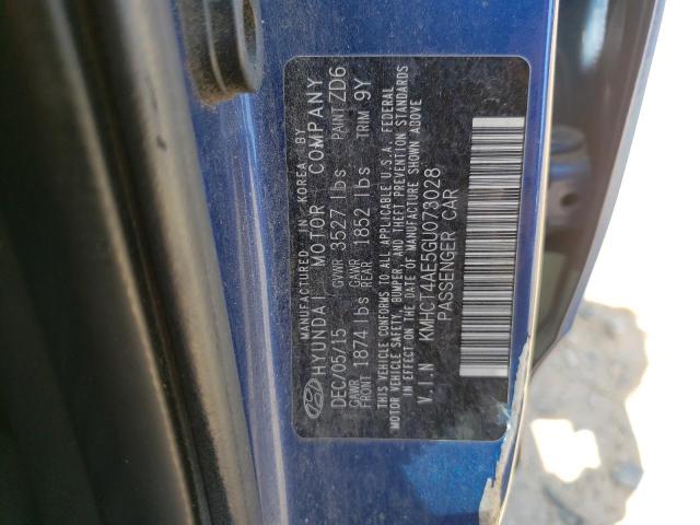 2016 HYUNDAI ACCENT SE KMHCT4AE5GU073028