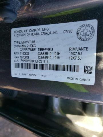 2020 HONDA CR-V SPORT 2HKRW2H43LH231314