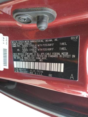 2017 TOYOTA SIENNA LE 5TDKZ3DC2HS830380