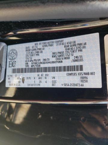 2017 FORD ESCAPE SE 1FMCU9GDXHUB07068