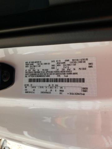 1FTEX1CB0MKE21490 Ford F150 Super 2021. Фото: 9