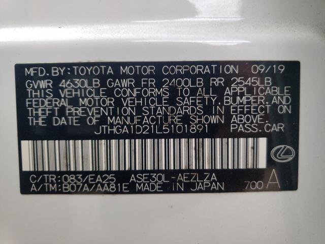 2020 LEXUS IS 300 F-S JTHGA1D21L5101891