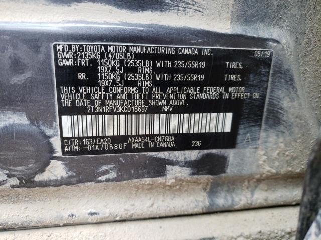 2019 TOYOTA RAV4 LIMIT 2T3N1RFV3KC015697