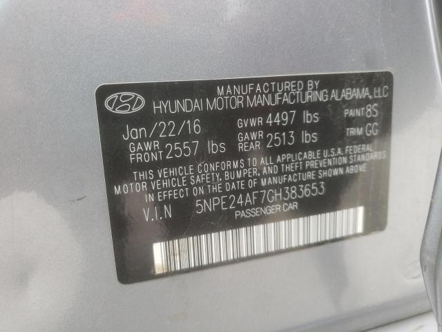 2016 HYUNDAI SONATA SE 5NPE24AF7GH383653