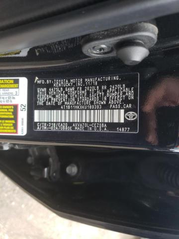 2019 TOYOTA CAMRY L 4T1B11HKXKU189393