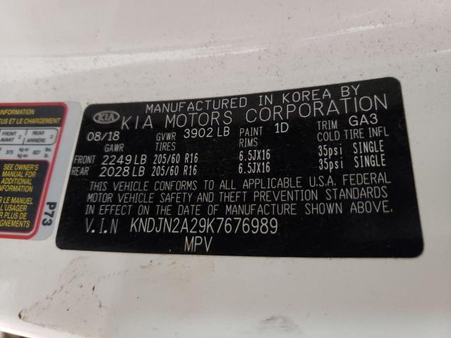 2019 KIA SOUL KNDJN2A29K7676989