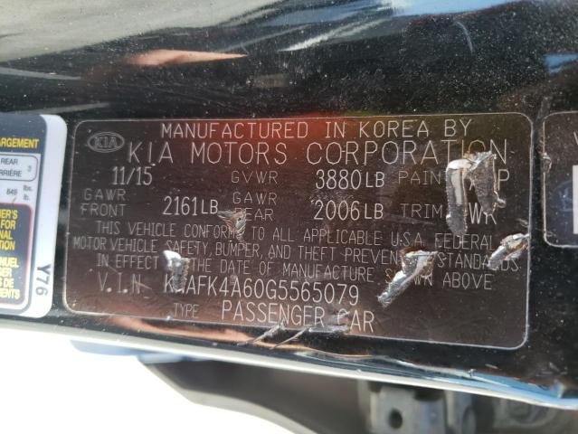 2016 KIA FORTE LX KNAFK4A60G5565079