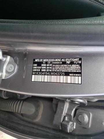 2020 MERCEDES-BENZ A 220 4MAT W1K3G4FB4LW043725