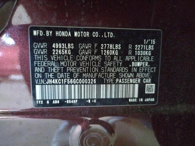 2016 ACURA RLX TECH JH4KC1F56GC000326