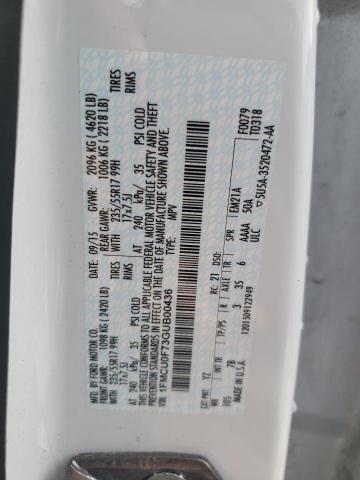 2016 FORD ESCAPE S 1FMCU0F73GUB00436