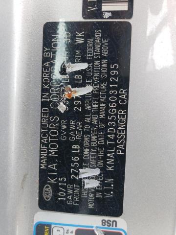 2016 KIA K900 KNALT4D35G6031295