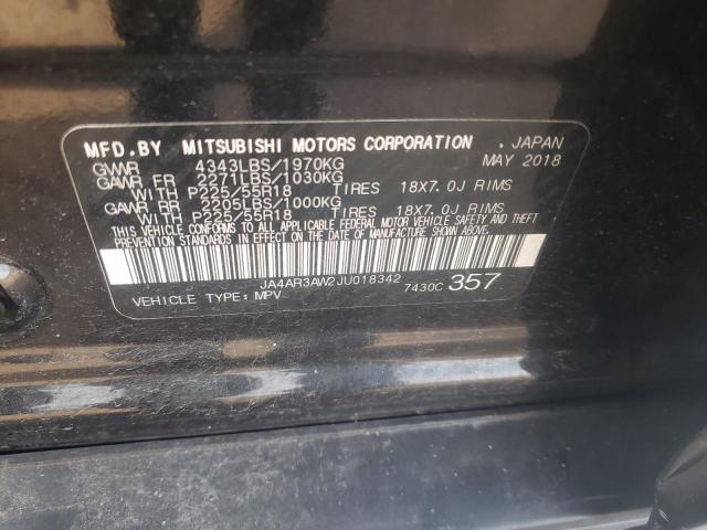 2018 MITSUBISHI OUTLANDER JA4AR3AW2JU018342